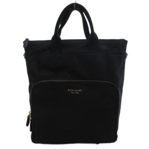 2WAY リュックサック ハンドバッグ ナイロン 黒 ブラック /JS