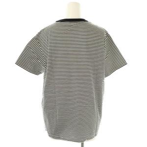 Shinzone クルーネックボーダーTシャツ カットソー 半袖 F ブラック ホワイト 20SMSCU66 /DF OS