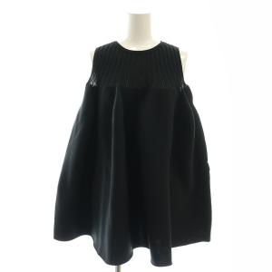 POTTERY SLEEVELESS BUST FLARE TOP F ブラック