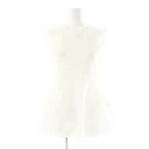 24AW ホールガーメント ぺプラムノースリーブセーター ニット S 白 ホワイト /SY OS