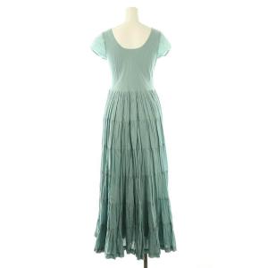 MARIHA 草原の虹 ドレス ワンピース ロング ノースリーブ 36 ミントブルー /DF OS