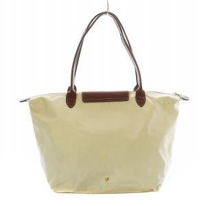 Longchamp ル プリアージュ トートバッグ ナイロン レザー 白 ホワイト 折りたたみ 1899089587 /RI