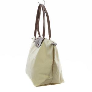 Longchamp ル プリアージュ トートバッグ ナイロン レザー 白 ホワイト 折りたたみ 1899089587 /RI