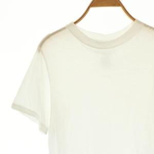 HYKE 25SS SHEER SHORT SLV TEE トップス Tシャツ カットソー 半袖 1 ホワイト /DF