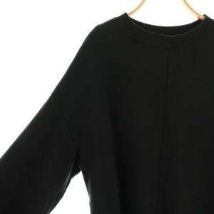 BEARDSLEY 25SS 袖口フリルトレーナー スウェット F ブラック /DF OS