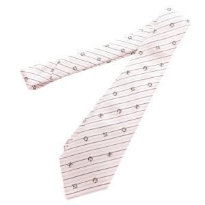 LOUIS VUITTON ネクタイ ワイドタイ モノグラム ストライプ シルク ピンク /AE SH