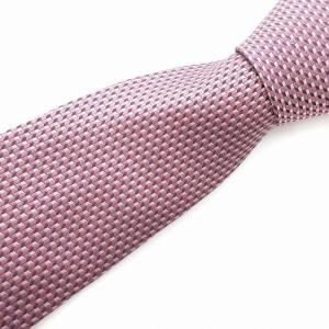 ネクタイ ワイドタイ シルク 幾何学模様 紫 パープル /UO SH