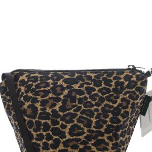 Hervé Chapelier ミニレオパードショルダーバッグ ブラウン ブラック