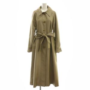 スリーブタックステンカラーコート ベルト付き 0 カーキベージュ /MI OS