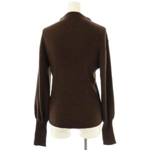 Ameri VINTAGE アメリ AMERI ウール ハイネック リブニット セーター 長袖 F ブラウン /DF OS