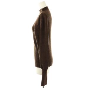 Ameri VINTAGE アメリ AMERI ウール ハイネック リブニット セーター 長袖 F ブラウン /DF OS