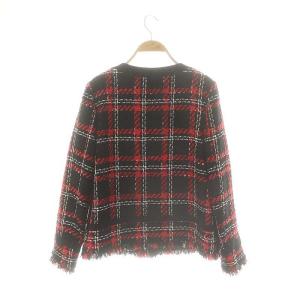 Diagram GRACE CONTINENTAL チェックツイードノーカラージャケット 36