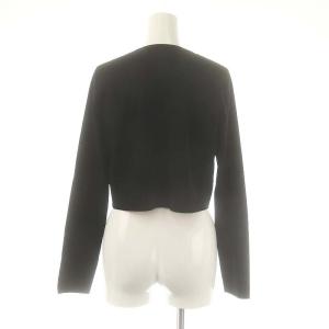 CELFORD 23AW 総針カーディガン ニット クロップド F ブラック /DO OS