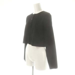 CELFORD 23AW 総針カーディガン ニット クロップド F ブラック /DO OS