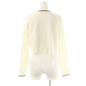 CELFORD 23AW 総針カーディガン F アイボリー ブラック /DO OS