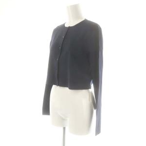 CELFORD 23AW 総針カーディガン ニット 長袖 クルーネック F 紺 /NR OS