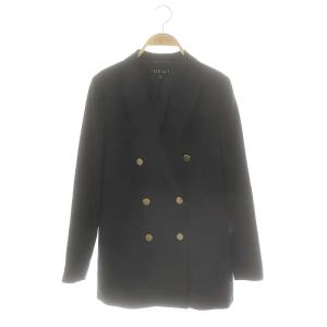 金ボタンダブルジャケット テーラード 総裏地 36 ネイビー /DO OS