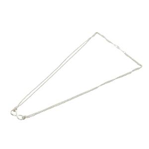 TIFFANY&Co. インフィニティ Wチェーン ネックレス ペンダント 925 シルバー /SR16 OH