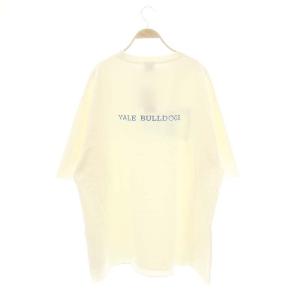 Framework 22AW YALE/BIG-TEEスウェット トレーナー プリント F 白 青 /CX OS