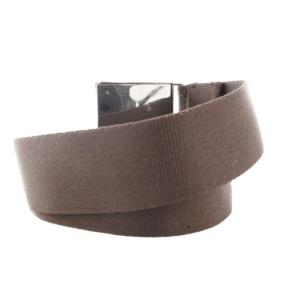 Drawer ローラーバックルベルト ロゴ ナイロン 茶 ブラウン /GV
