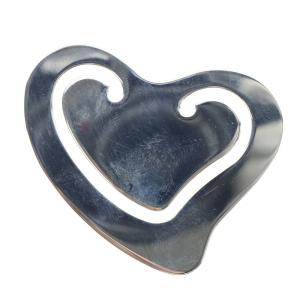 TIFFANY&Co. ペレットデザイン ハート型マネークリップ AG925 シルバー /YO26 OH