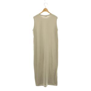 ATON SUVIN60/2 SLEEVELESS DRESS ワンピース ノースリーブ 01 グレージュ /ES