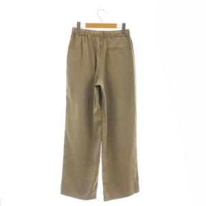 Spick&Span 25SS サテンイージーパンツ ストレート 36 茶 ブラウン 25030200815010 /AT OS
