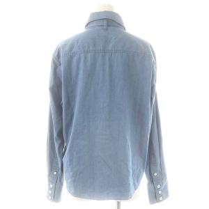 martinique レリタージュ lheritage 25SS ライトオンスデニムシャツ リボン付き ブルー /ES OS