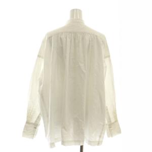 かぐれ 25SS コットンスモッキングブラウス 長袖 F ホワイト /HK OS