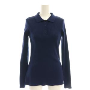 エンフォルド ストレッチリブ ポロシャツ ニット セーター 38 ネイビー /ES OS SH