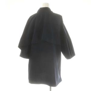 ADORE バイオツイルケープパフスリーブシャツ 38 紺 /MI OS SH