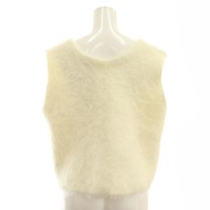 Apuweiser-riche 前後2WAYフェザーニットプルオーバー ベスト Vネック 2 オフホワイト /ES OS SH