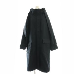 ナイロンコットン ビッグシルエットコート 34 ネイビー 492013