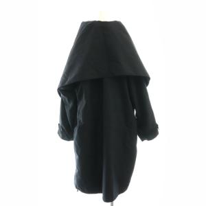 BALENCIAGA ナイロンコットン ビッグシルエットコート 34 ネイビー 492013