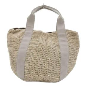 russet タグ付き ナイロンラフィアトート カゴバッグ ナチュラルカラー /UO