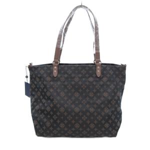 タグ付き トートバッグ ショルダー 2WAY インナーバッグ ポーチ 3点セット チャコールグレー /UO