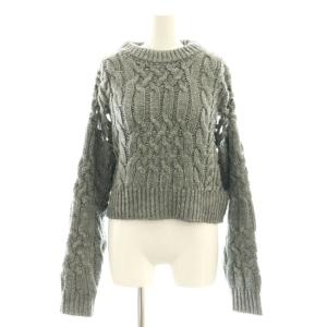 ウール ニット セーター 長袖 F グレー /HK OS