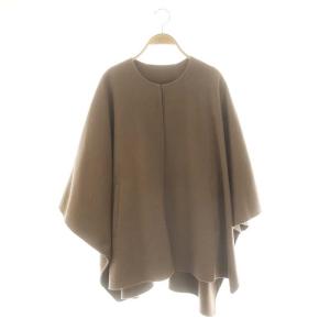 MOTION LIGHT NICOL ケープ コート ノーカラー ウール カシミヤ混 038 モカ /MI