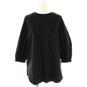 COTTON INTERLOCK FEISY ブラウス 七分袖 038 ブラック /ES OS