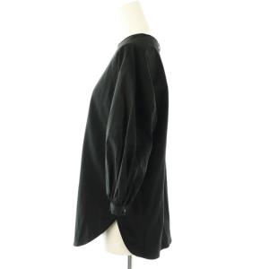 theory luxe COTTON INTERLOCK FEISY ブラウス 七分袖 038 ブラック /ES OS