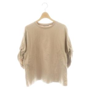 BASALT MIBBI カットソー 五分袖 クルーネック 38 ベージュ /AT OS