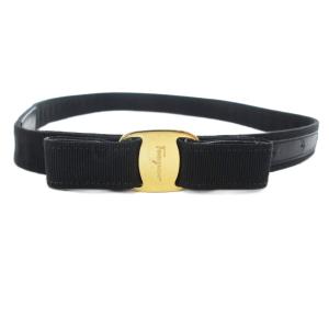 ヴァラリボン ベルト ロゴ XS 黒 ブラック /JS