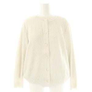 トリアセニットアンサンブル カーディガン 13+ オフホワイト /ES OS