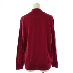 Leilian GEMMA ウールハイゲージニットプルオーバー カットソー 長袖 13+ 赤 レッド /AT OS