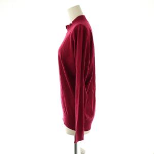 Leilian GEMMA ウールハイゲージニットプルオーバー カットソー 長袖 13+ 赤 レッド /AT OS