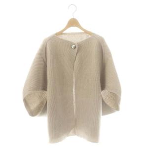 NEMIKA ウールドルマンニットカーディガン 五分袖 11 グレー /AT OS