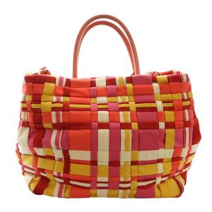 PRADA マルチ2wayトートバッグ レッド マルチカラー BN1653