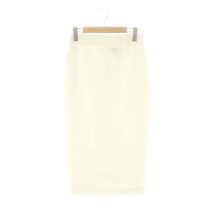 25SS RIRANCHA ツイルタイトスカート ロング リネン混 38 オフホワイト /DO OS
