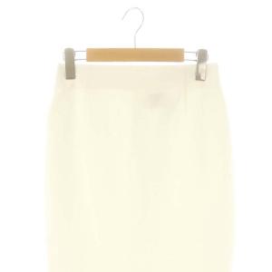 UNITED ARROWS 25SS RIRANCHA ツイルタイトスカート ロング リネン混 38 オフホワイト /DO OS