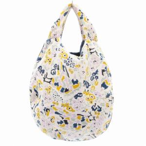 mina perhonen エッグバッグ ハンドバッグ 総柄 ロゴ 白 ホワイト系 /GV